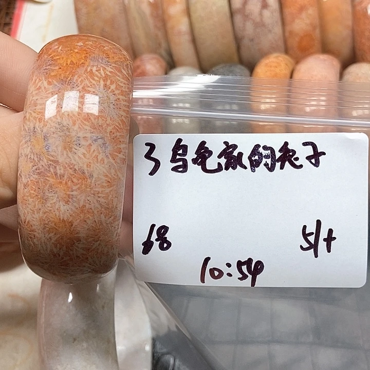 硅化珊瑚（珊瑚玉）手镯未镶嵌乌****子3