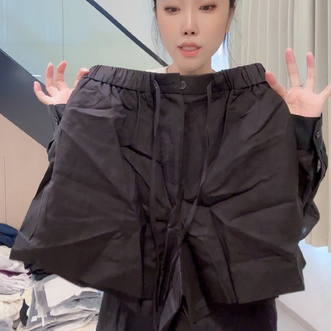 亚麻短裤125斤673767676