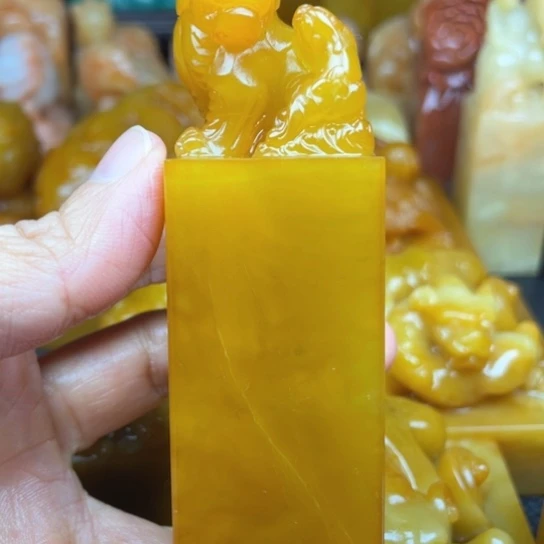 老挝石逸**主质地細膩光滑篆刻寫字刀感十足