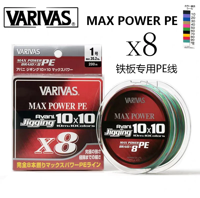 瓦里瓦斯VARIVAS8编PE线 岸抛PE线10*10MAXPE300米