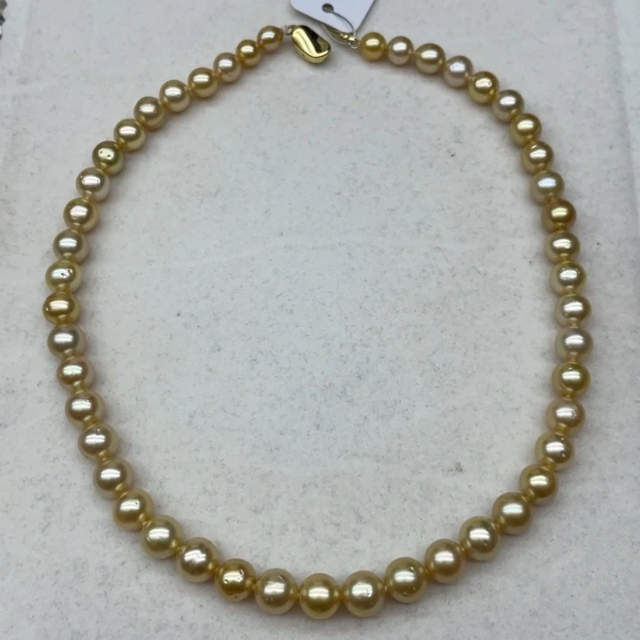 未镶嵌项链海水珍珠南洋金珠6.3-8.9