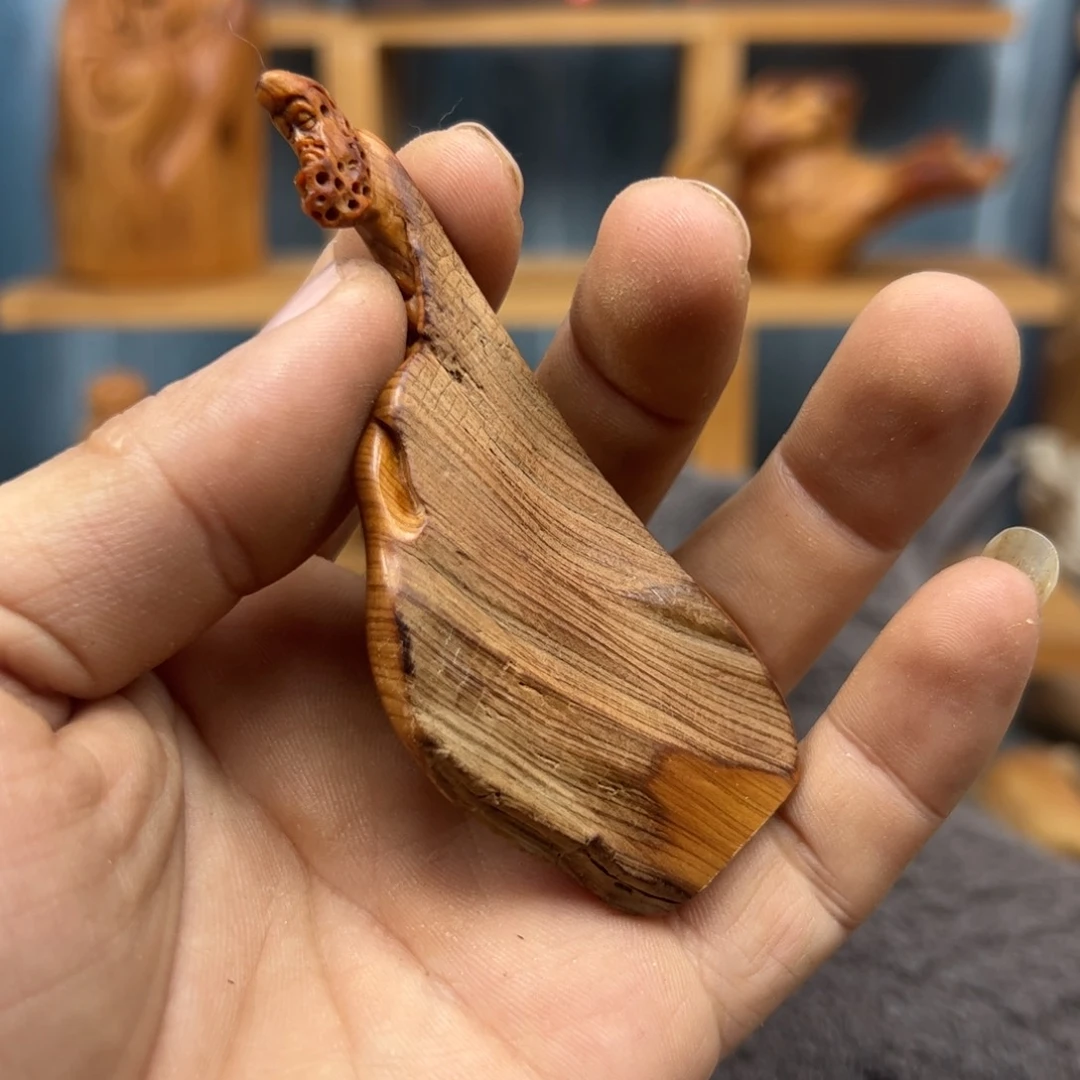 木茅*三崖柏木摆件手把件