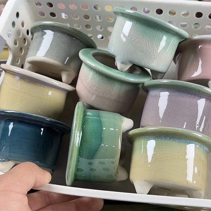 红陶量货/口高深浅搭配发6