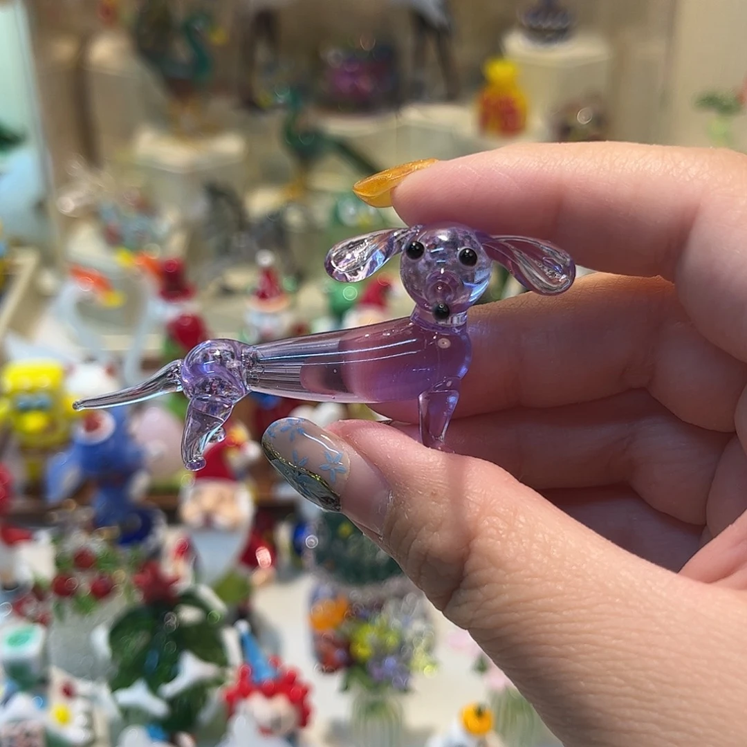 琉璃手工艺品腊肠狗
