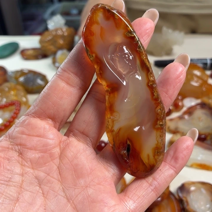 玛瑙/玉髓未镶嵌吊坠(不含链)