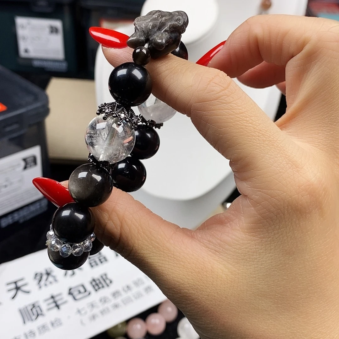 水晶银S925镶嵌手链
