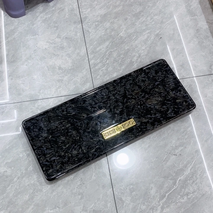 凤羽金奢石茶盘70/28湿泡茶盘