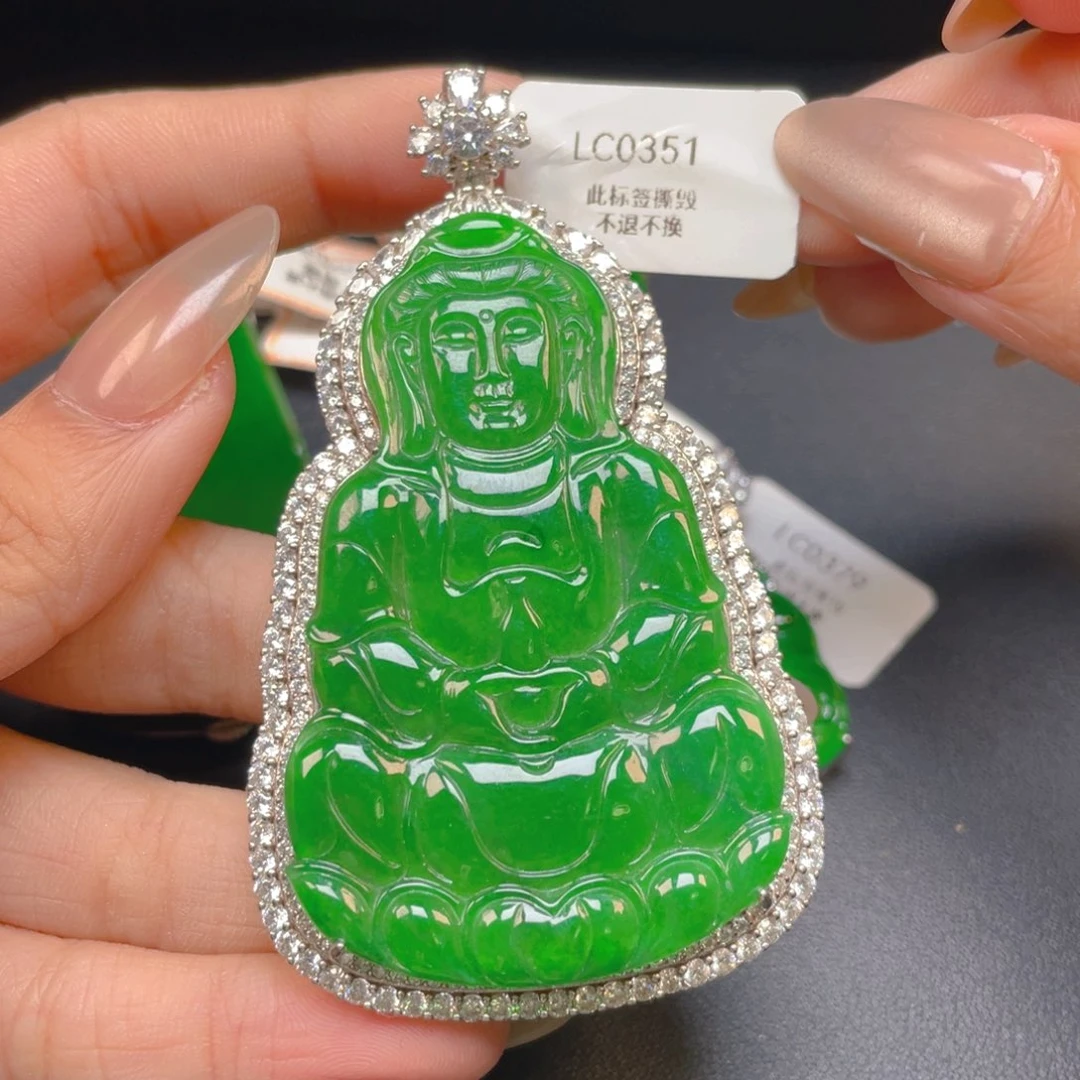 【闪购商品】颈饰银S925镶嵌翡翠翡翠