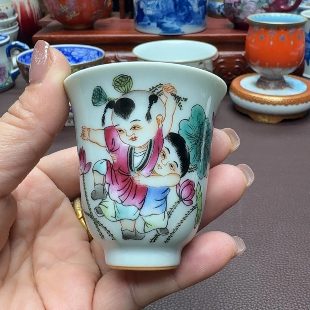 瓷片景德镇仿古手工制作精品展示