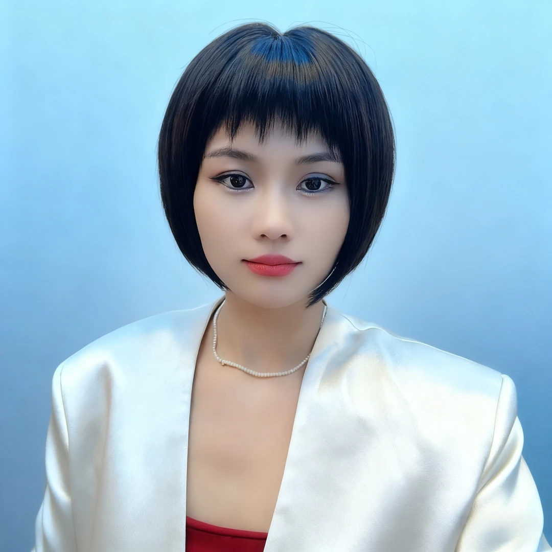 【波波发】手工钩织透气蓬松轻薄减龄真人发丝遮白发补发量假发