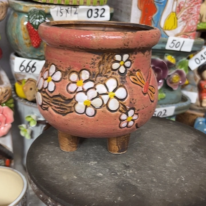 粗陶材质多肉花盆