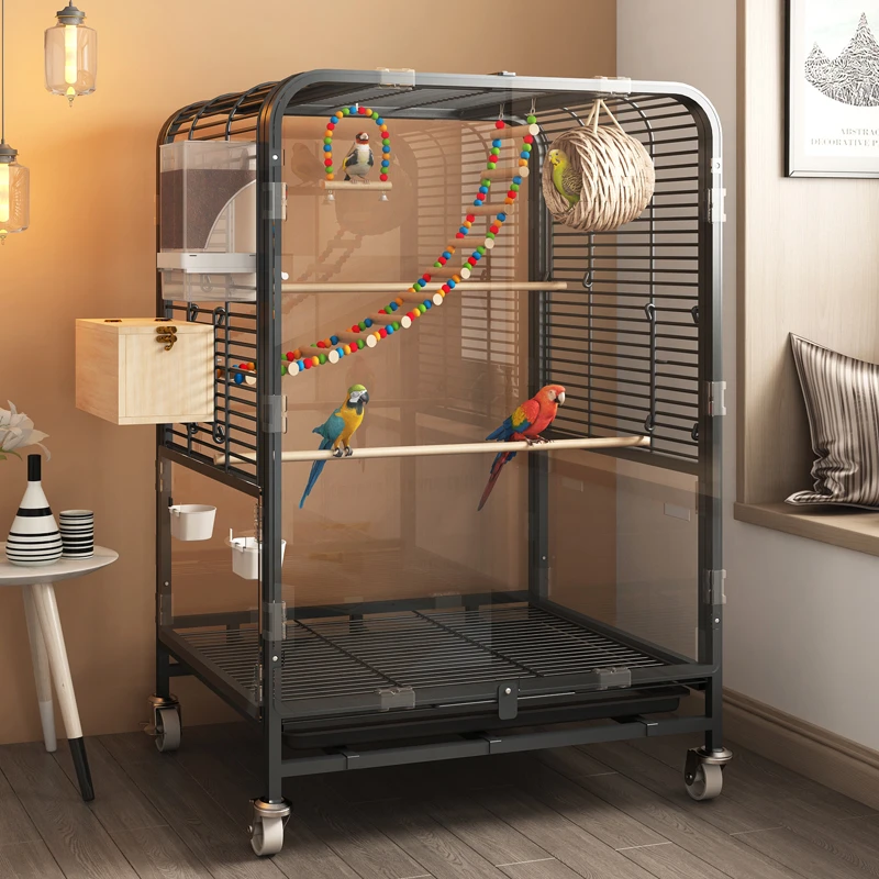 高清【巨无霸鸟笼子】家用豪华虎皮鹦鹉杜丹玄凤新型画眉八哥小太阳