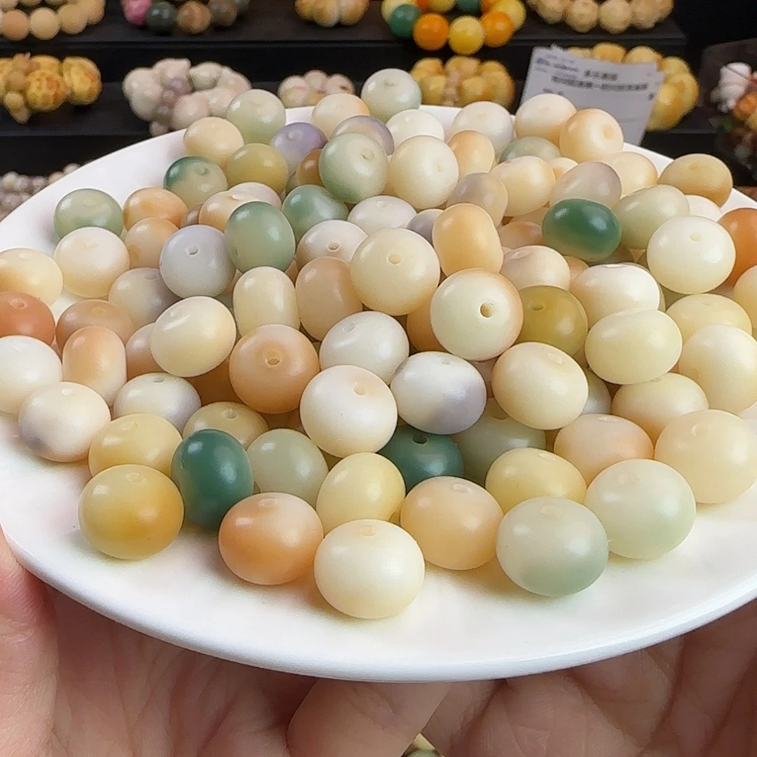 菩提根/象牙果手串卡13蔷薇梦境干磨苹果50颗