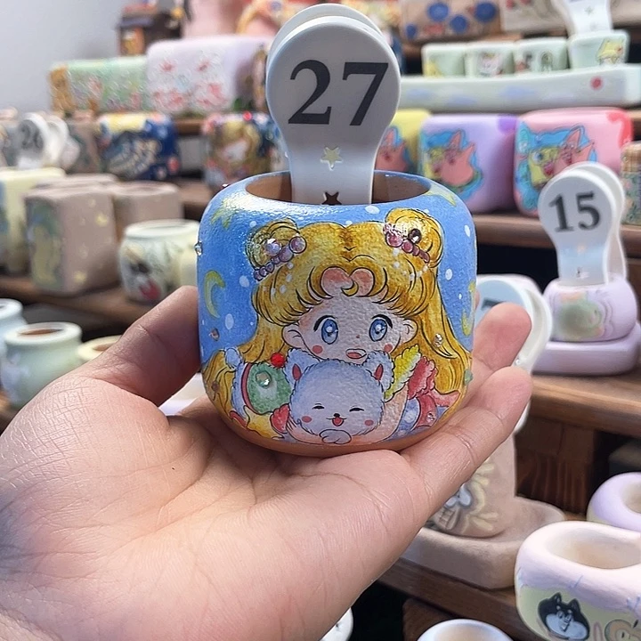 27……手工手绘花盆