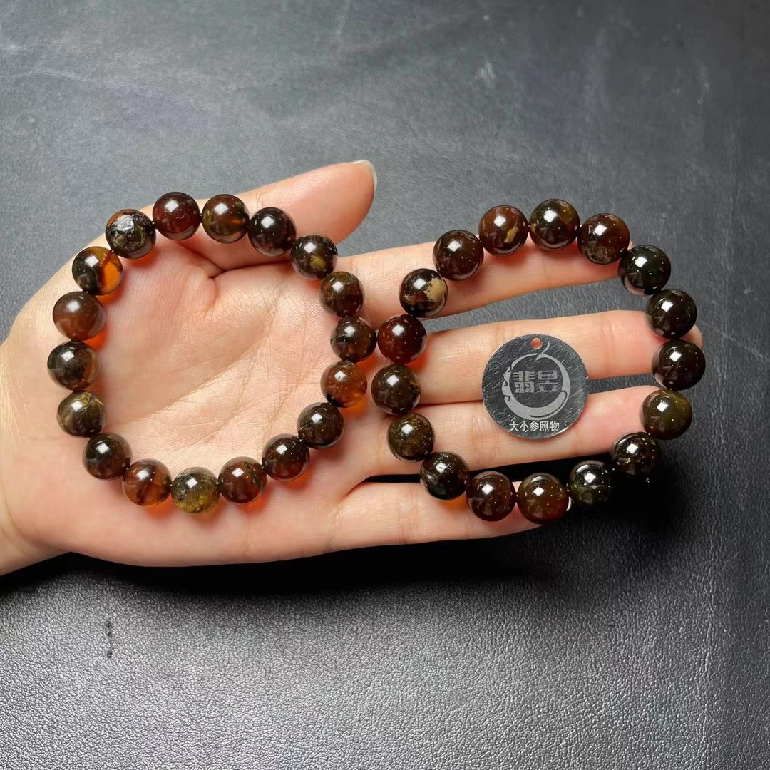 翡昱-N5-35590-526-琥珀手串/约10+/约16颗/多样性发其一-C