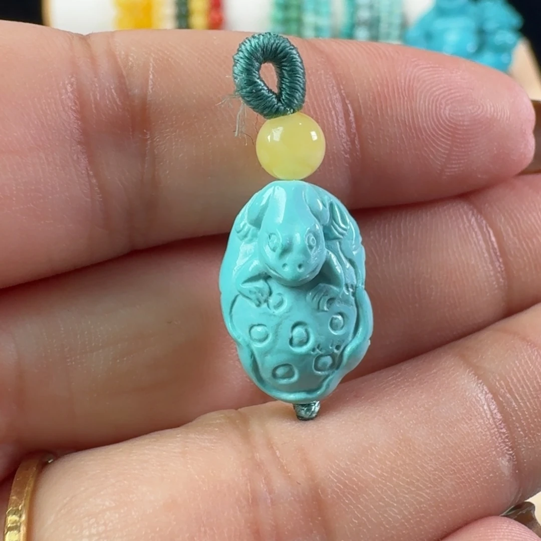 绿松石未镶嵌吊坠(不含链)