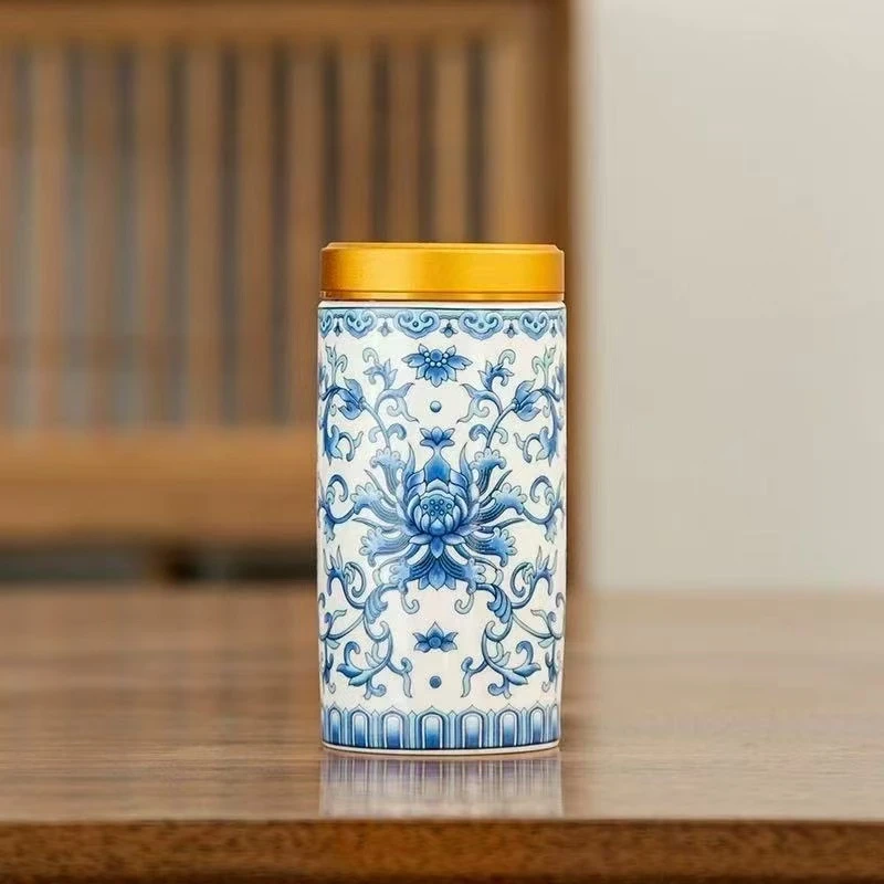 青花随身茶叶罐青花随身茶叶罐