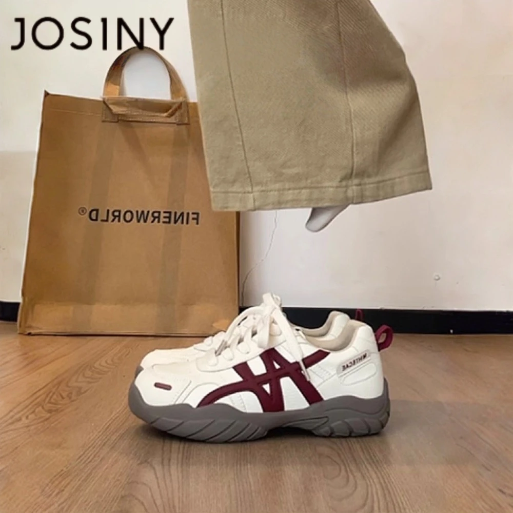 卓诗尼【断码清仓】厚底德训鞋女款2025秋季百搭休闲阿甘鞋老爹鞋