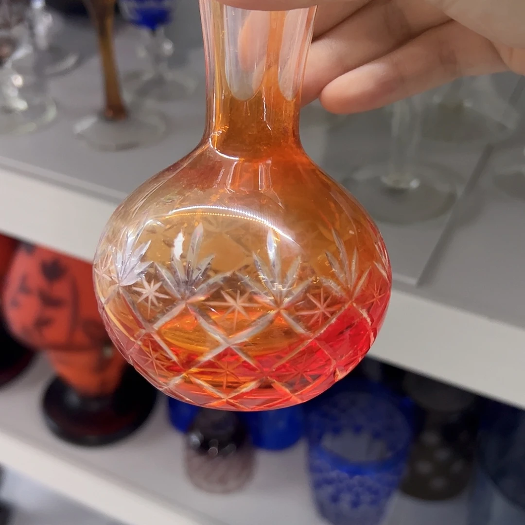 平底款水晶玻璃微瑕一个