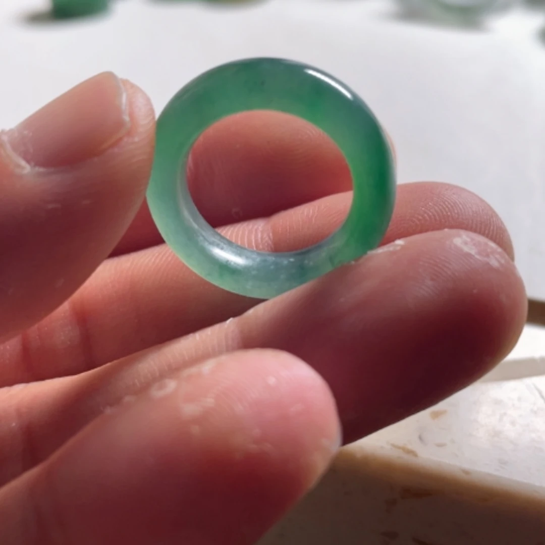 【闪购商品】定制翡翠未镶嵌戒棒13号