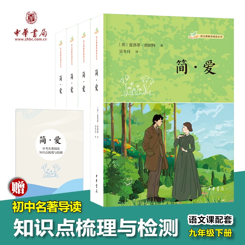 《简爱》九年级语文课推荐阅读中考名著知识点梳理与检测中华书局版