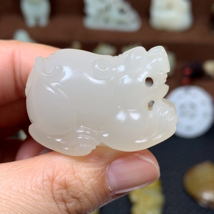 和田玉未镶嵌挂件