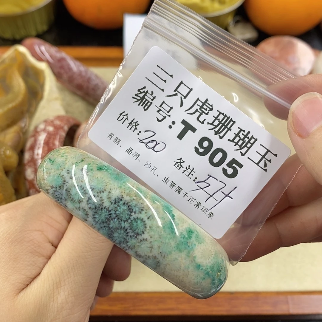 硅化珊瑚（珊瑚玉）1未镶嵌墨*