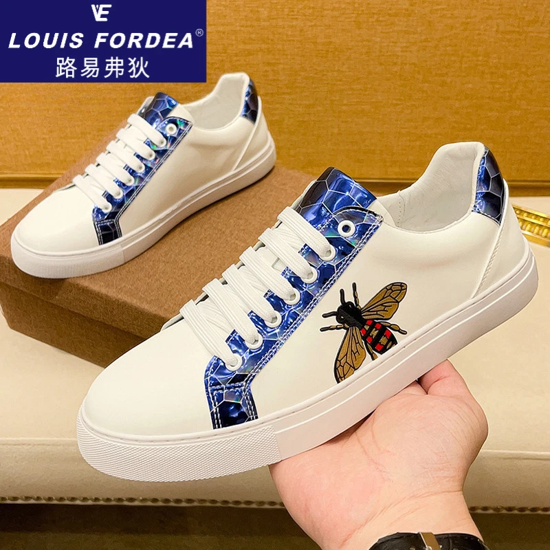 Louis Fordea/路易弗狄男士休闲鞋男款百搭2025年新款轻奢板鞋