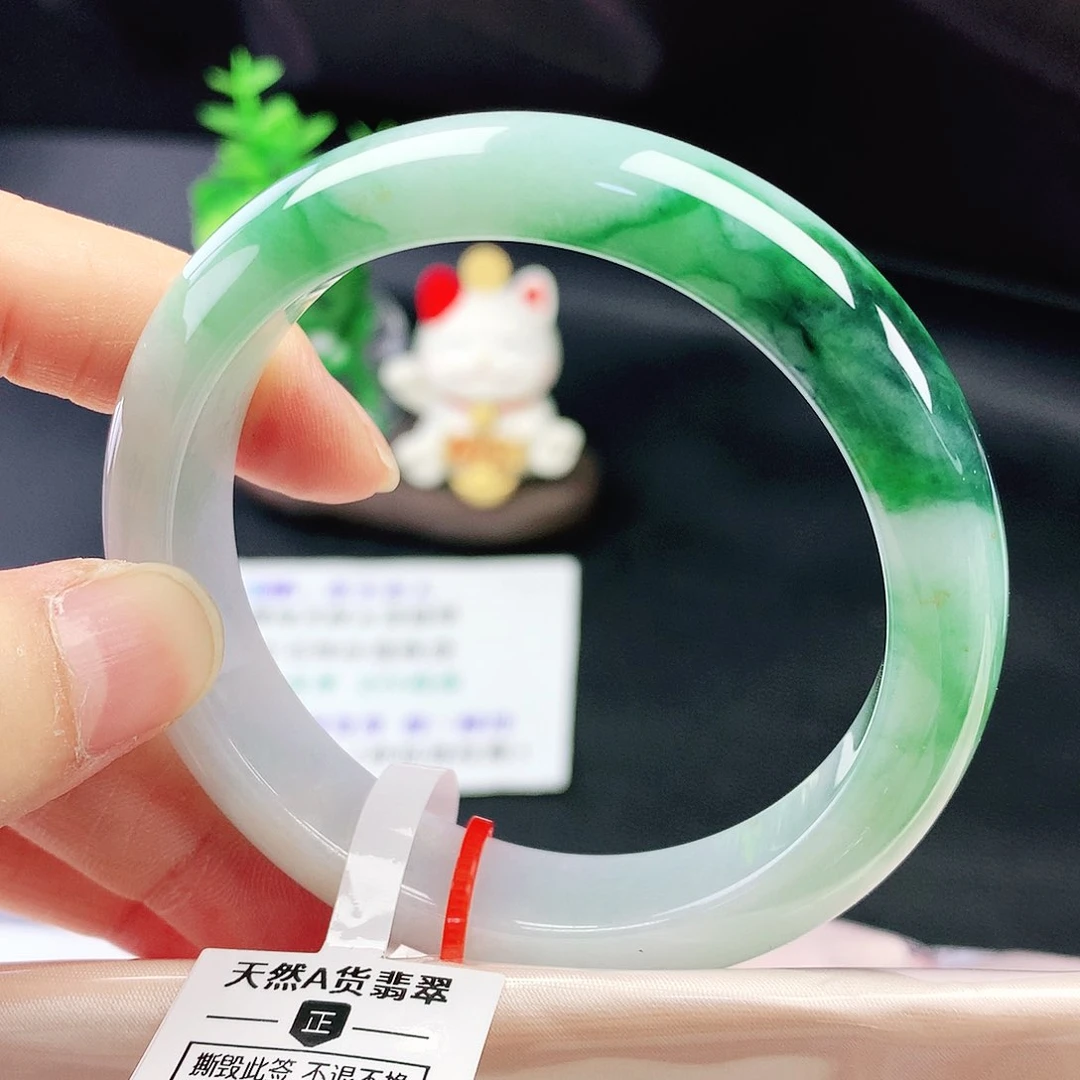 未镶嵌手镯翡翠55圈