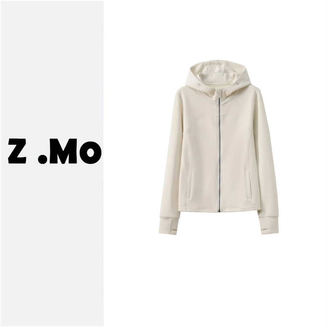 【lu定制&砂洗空气层上衣】”会呼吸“的砂洗空气层运动连帽卫衣外套