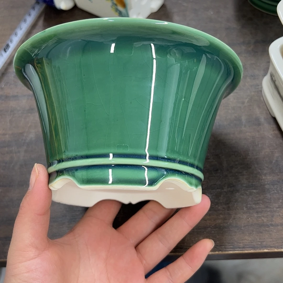 紫砂花盆357号瑕疵16/9cm