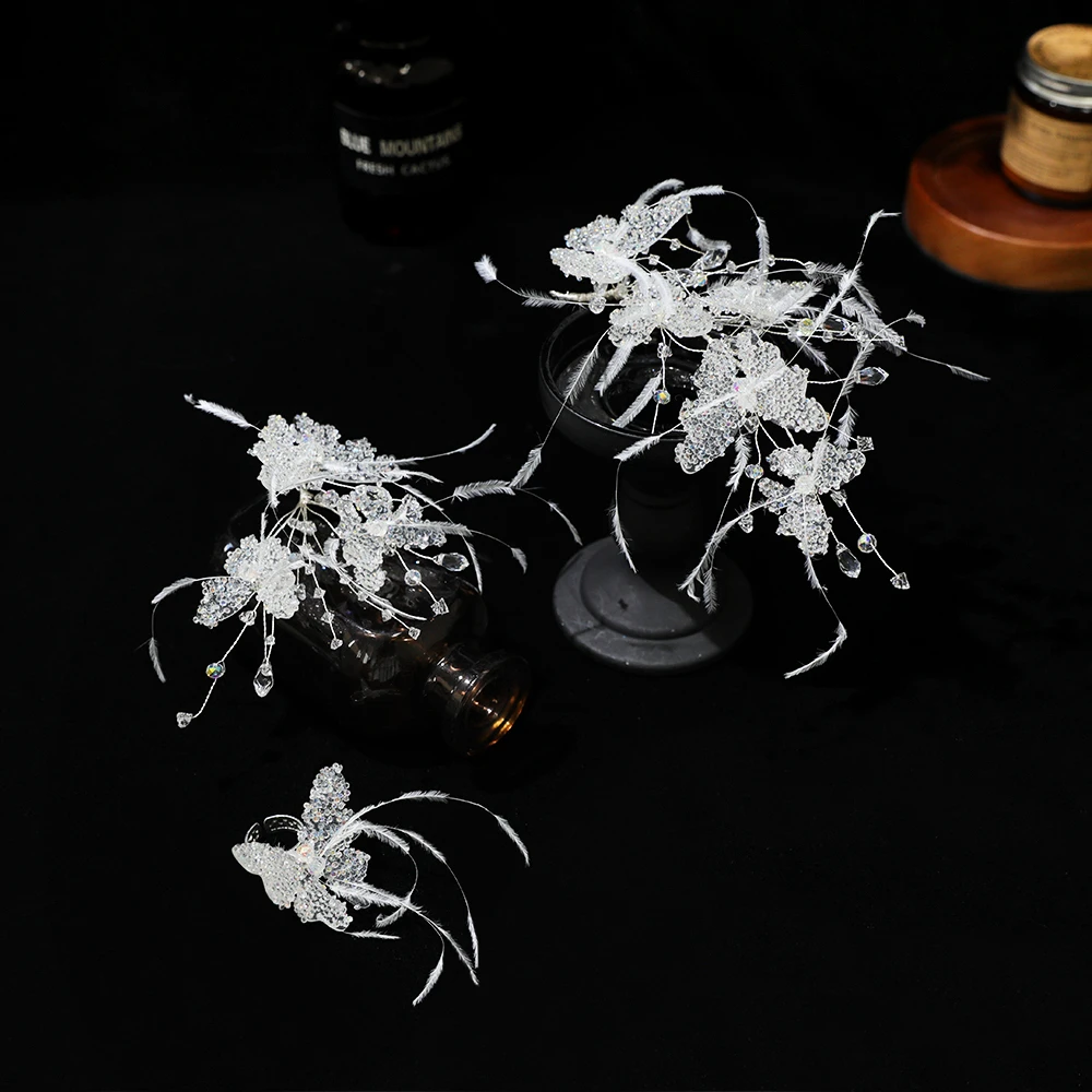 BH6536喜看优选新娘唯美手工水凝胶新娘结婚头饰饰品