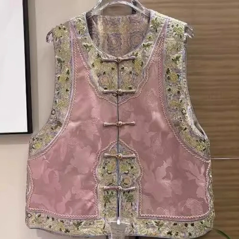 【蝶恋花】 国风双面穿洋气时尚马甲2024B1987-沐沐