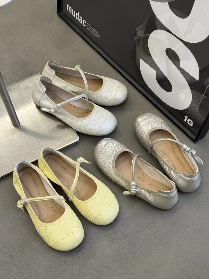 复古法式鞋子单鞋平底鞋玛丽珍低跟夏季玛丽珍鞋皮鞋5236温柔奶奶