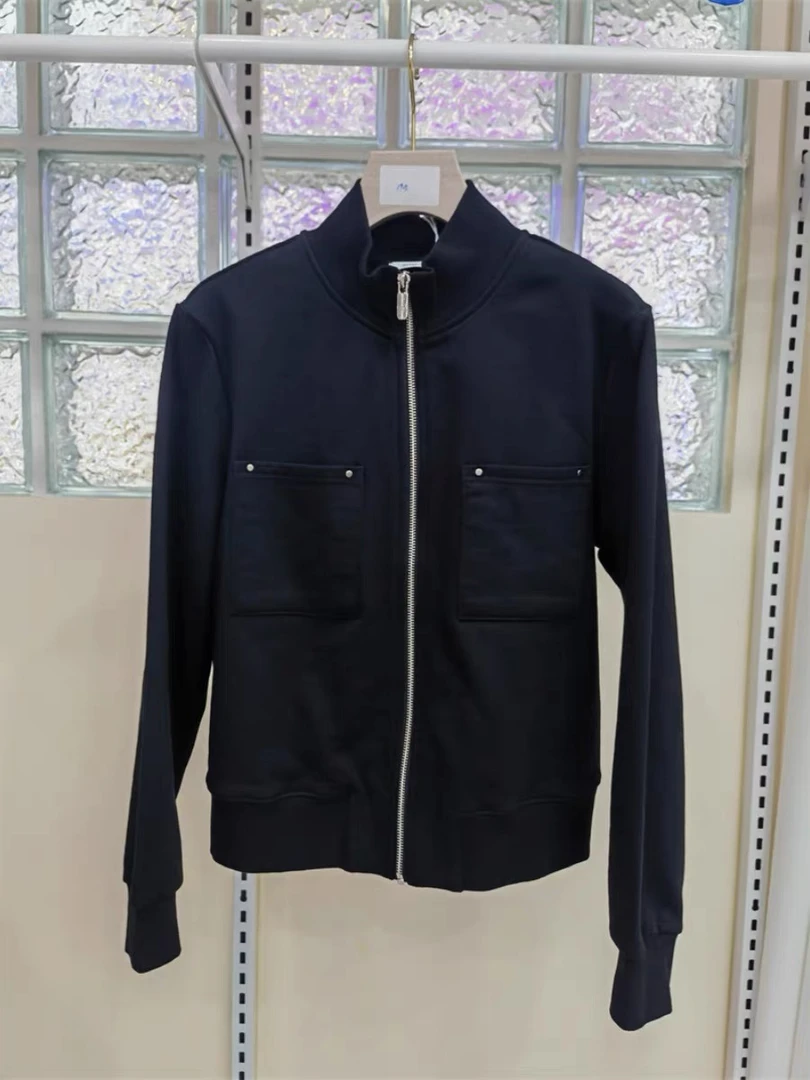 静姐~休闲加厚时尚宽松拼接刺绣短款外套251243