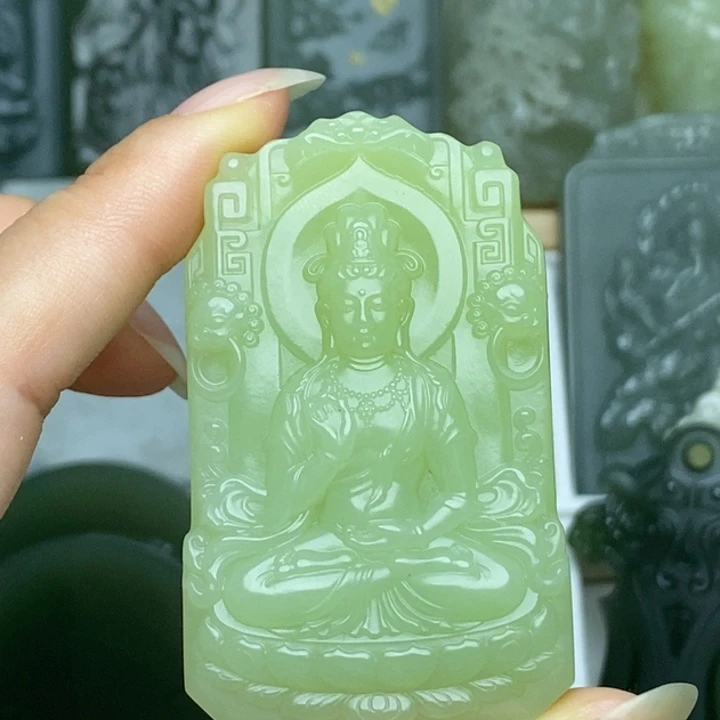 和田玉未镶嵌颈饰