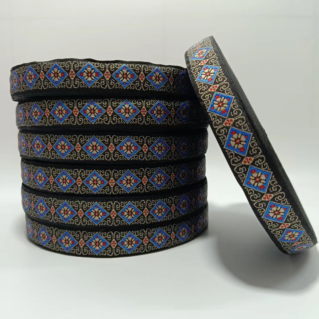 2.5厘米宽-少数民族风织带苗族刺绣家纺沙发提花边服装辅料手工