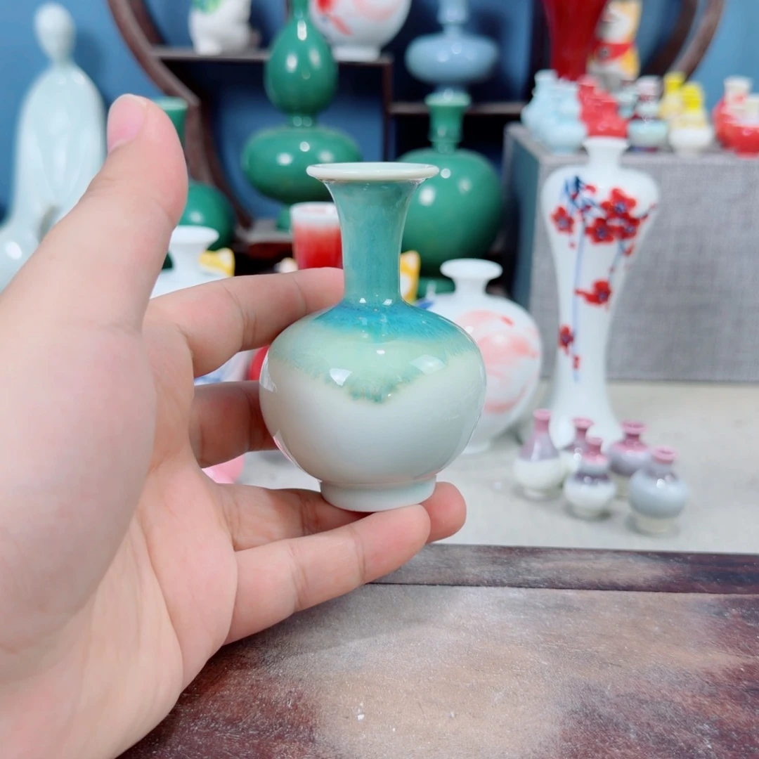 陶瓷手工小花器摆件