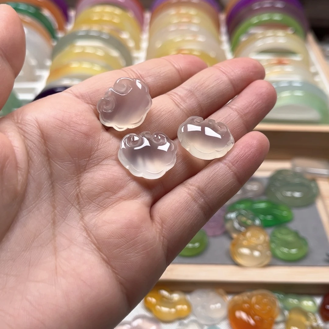 玛瑙/玉髓手镯未镶嵌傻*梗1