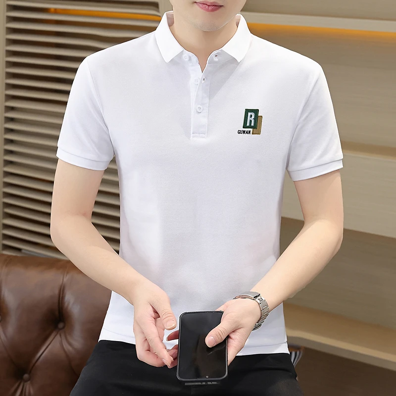 慕盛夏季男半袖士时尚翻领韩版新款百搭休闲商务日常PoIo衫