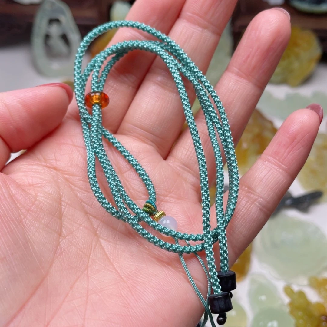 蛇纹石玉颈饰未镶嵌阿*