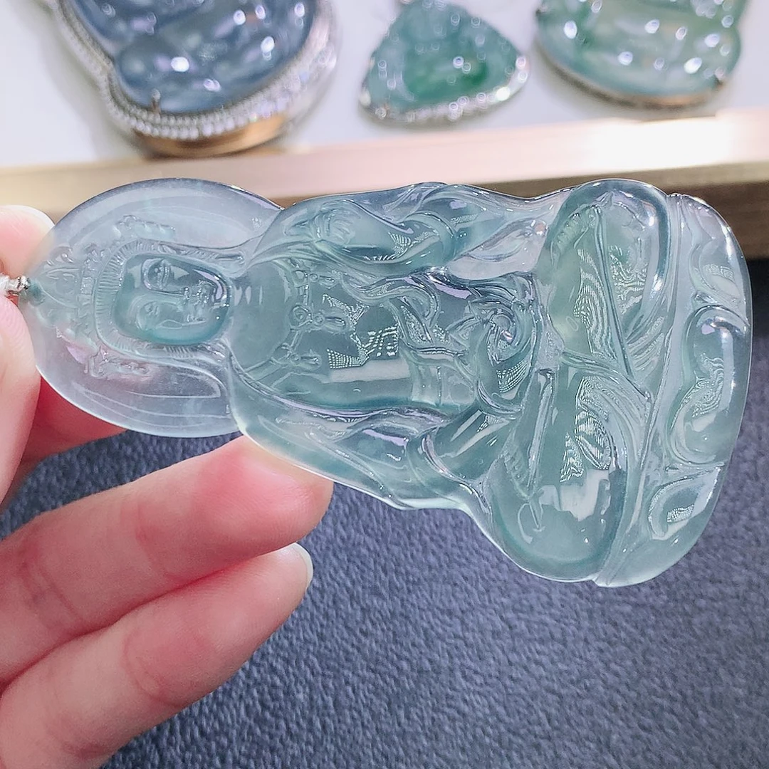 翡翠未镶嵌挂件翡翠