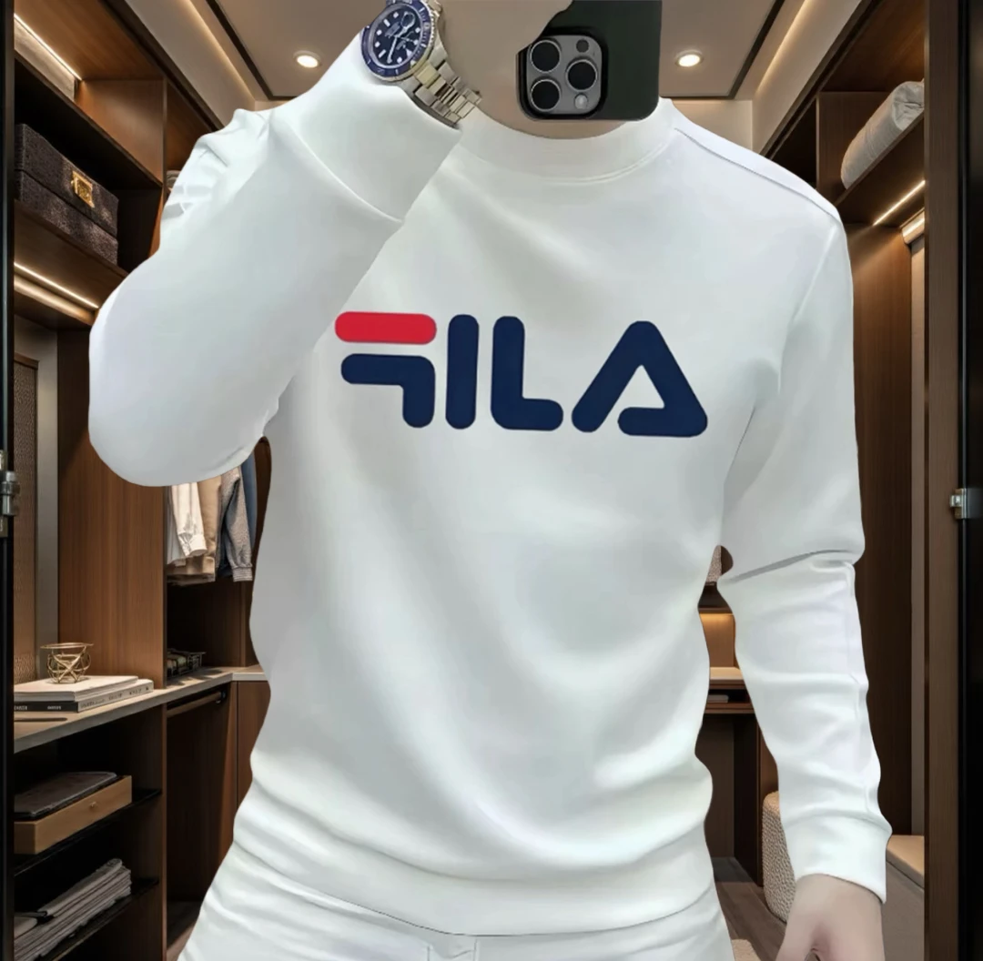 2025高端潮牌卫衣男款秋冬新款圆领运动休闲套头外套加绒加厚男款