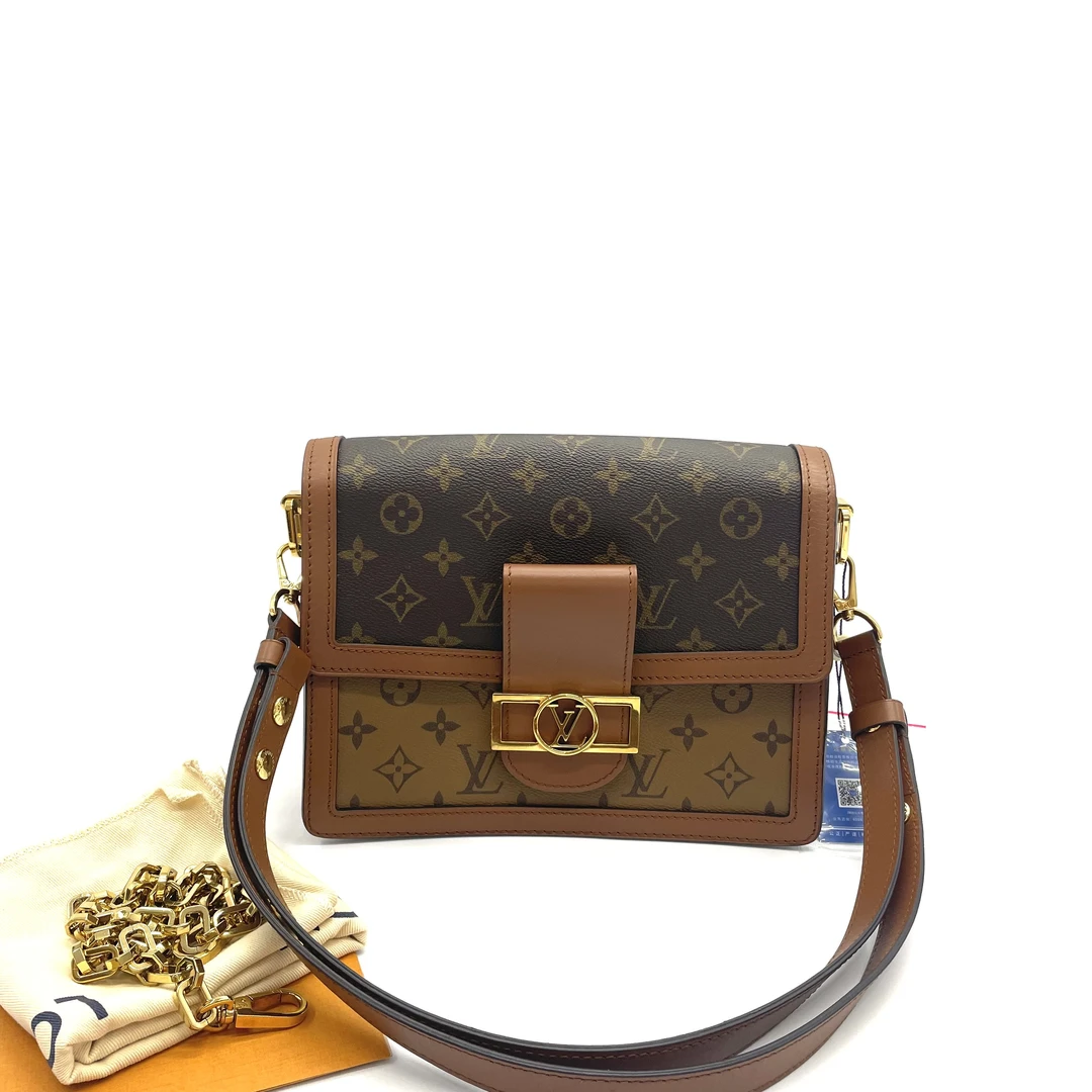 95新 LouisVuitton/路易威登 98新经典老花达芙妮单肩包 中号