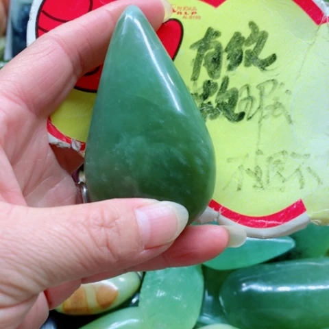 蛇纹石玉未镶嵌手把件