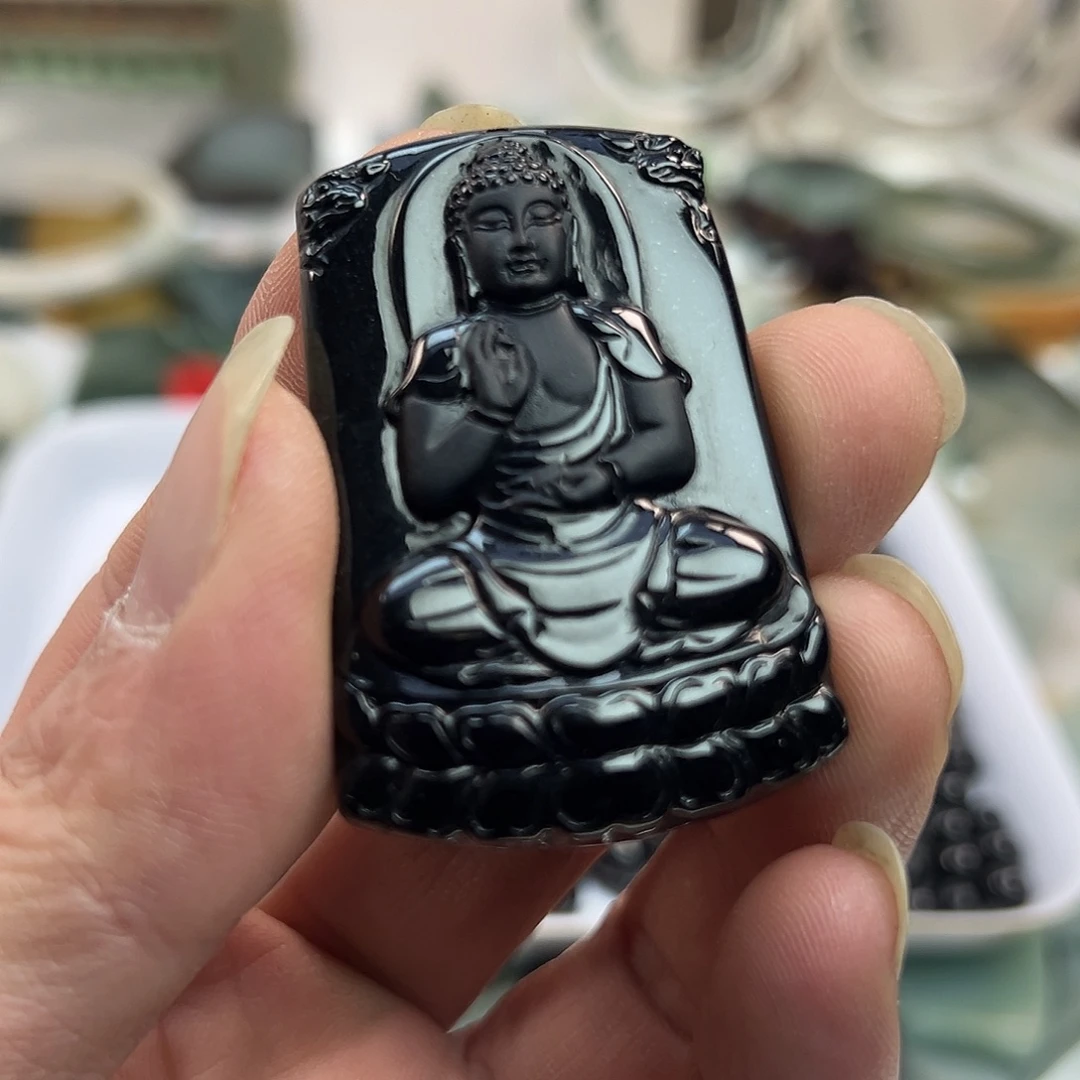 翡翠未镶嵌挂件毛