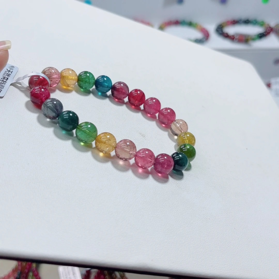 未镶嵌手链碧玺多样性发一条