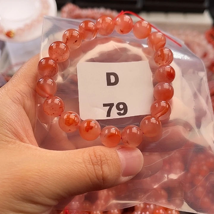 南红玛瑙未镶嵌多样性发货默认微瑕称重10mm