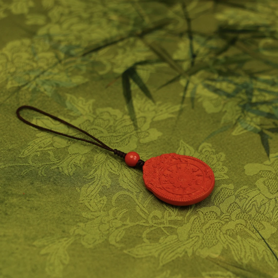 含辰砂工艺品高含量红砂手机坠