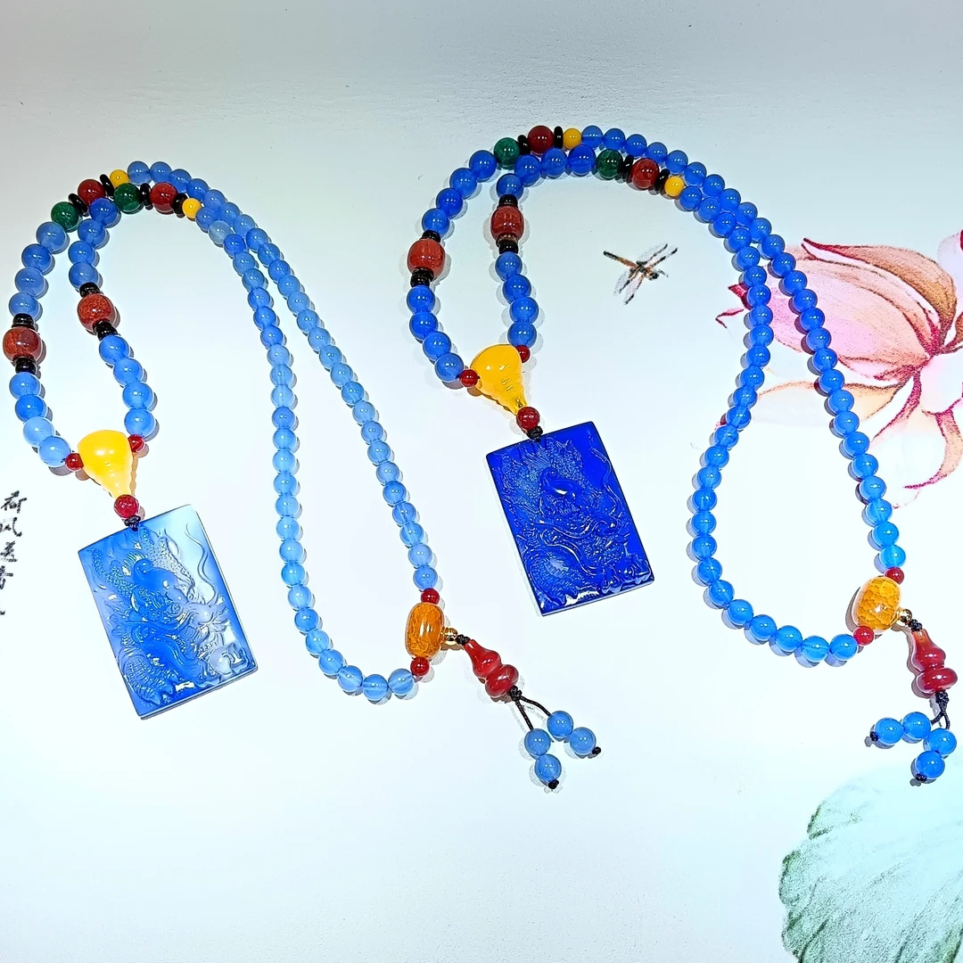 珍藏版万寿石 精品龙牌项链 多样性发一